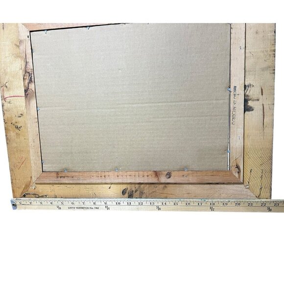 Vintage Dalhart Windberg Wood Framed Print 18x16 Deer And Tree 1970 - Picture 5 of 7